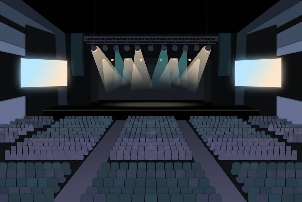 Empty Entertainment Centre theatre before a show